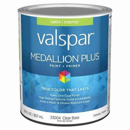 PAPERPERFECT 1 qt. Medallion Plus Acrylic Latex All Purpose Paint & Primer, Clear PA3971573